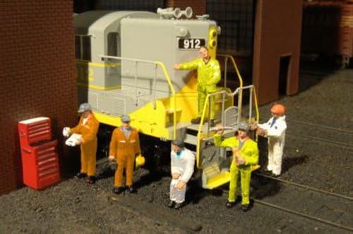 Bachmann O GaugeScale FigurePeople Set Mechanics (paquete de 6)