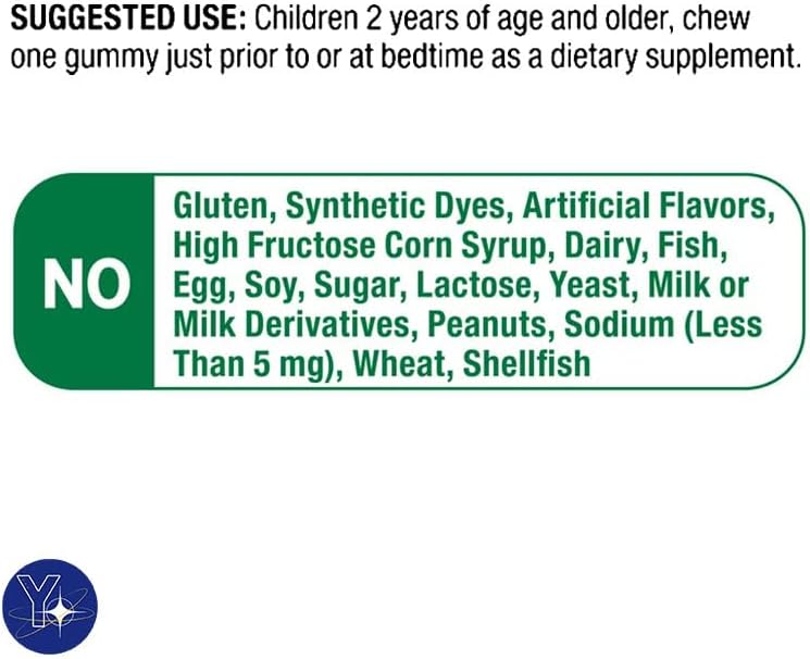 Zero Sugar Kids – Suplemento dietético de melatonina para dormir Spring Valley, gomitas de frambuesa y mora, 1 mg, 120 unidades y marcapáginas de