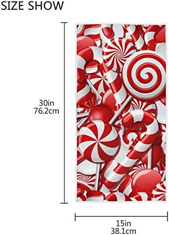 Toallas de mano de bastones de caramelo de Navidad, color rojo, de calidad premium, toallas de cocina de alta calidad, decoración de baño, hotel,