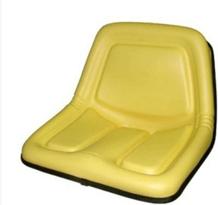 Compatible con el cortacésped John Deere, Minicargadora de dirección superior Asiento amarillo de respaldo alto Número de parte A-TY15863