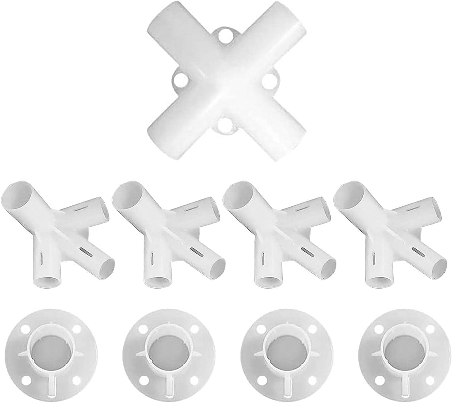 9 piezas de repuesto blancas de repuesto para tienda de campaña, accesorios de toldo, piezas de repuesto para toldo de 10 x 10 pies para exteriores,