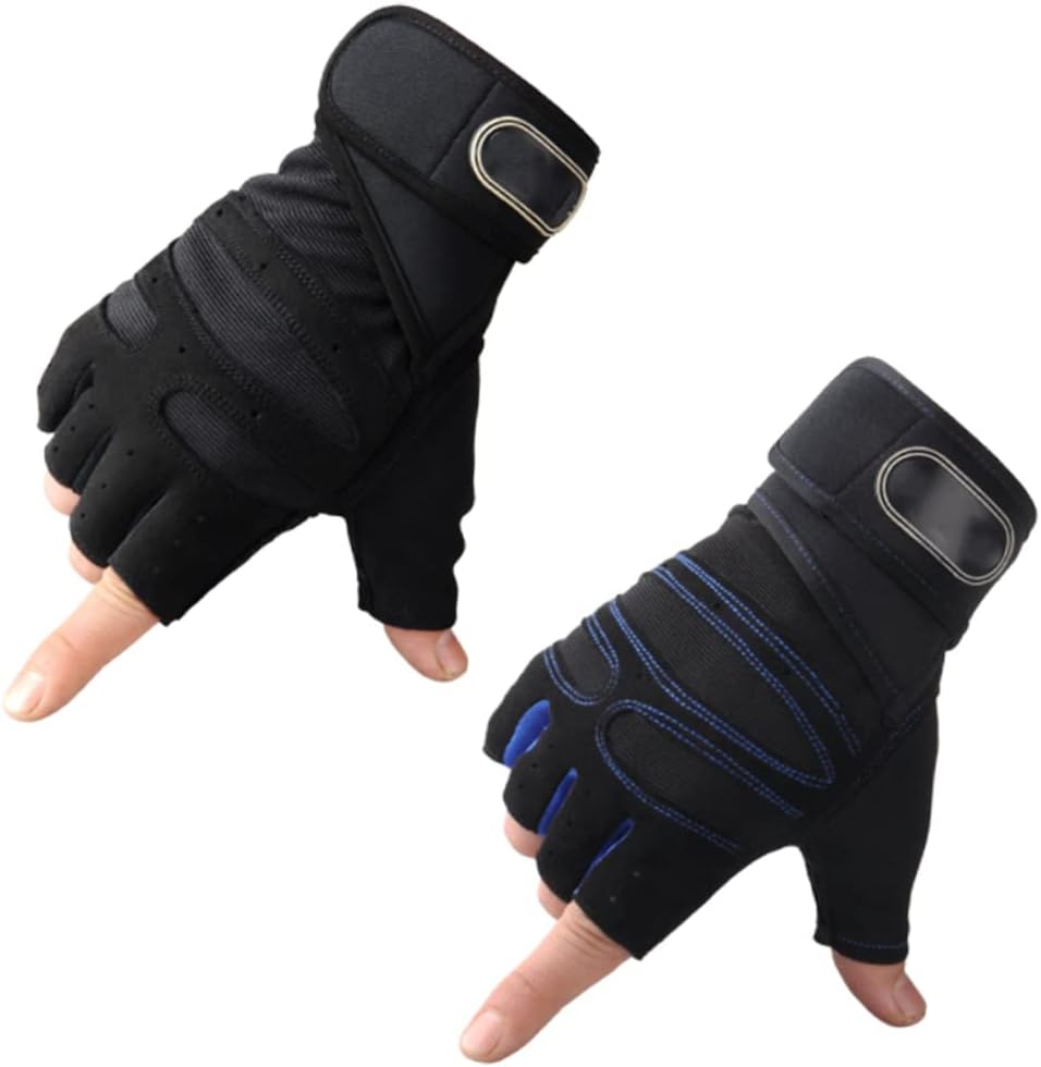 BESPORTBLE 3 Pairs Sports Gloves Exercise Gloves Gym Gloves Up Gloves Guantes para Gym Hombre Mens Glives Half-Finger Gloves Training Gloves Fitness