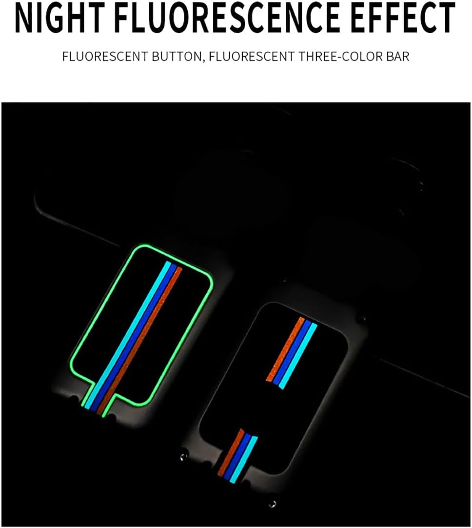 SANRILY Funda luminosa para llavero inteligente para Volvo XC40 XC60 XC90 S90 S60 V60 V90 sin llave con llavero negro