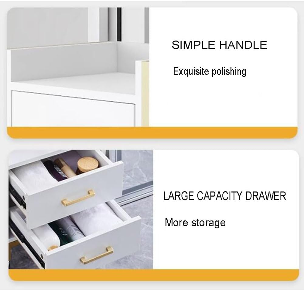 Carrito de pie independiente con ruedas, para estilista, para peluquería, gabinete de almacenamiento de belleza, mesa de salón para estación de
