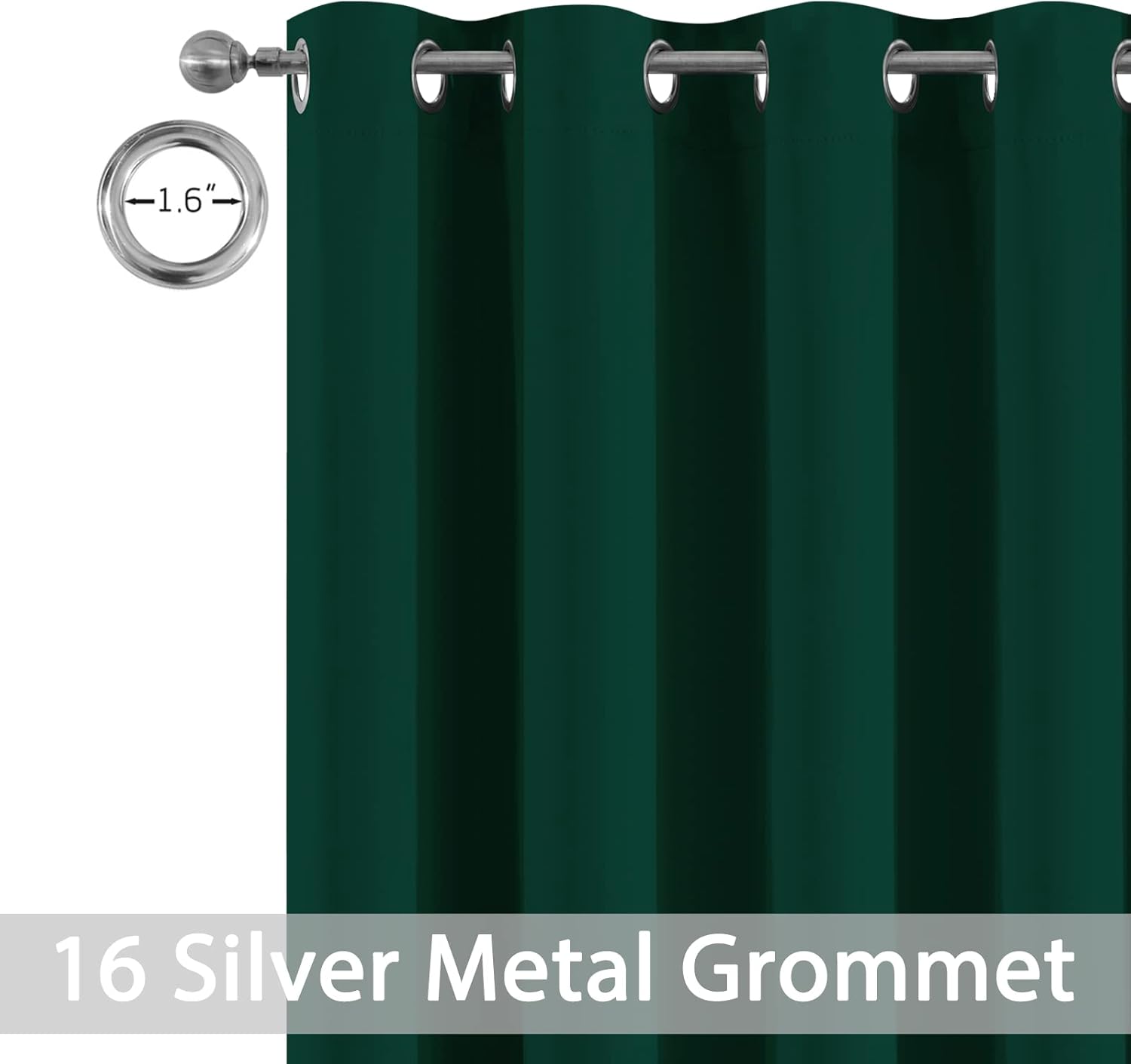 Yakamok Cortina blackout extra ancha para puerta corrediza de patio, cortinas con aislamiento térmico con ojales, panel de puerta corrediza de