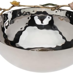 Godinger Ensaladera plateada de acero inoxidable, 13X12 Godinger Ensaladera plateada de acero inoxidable, 13X12