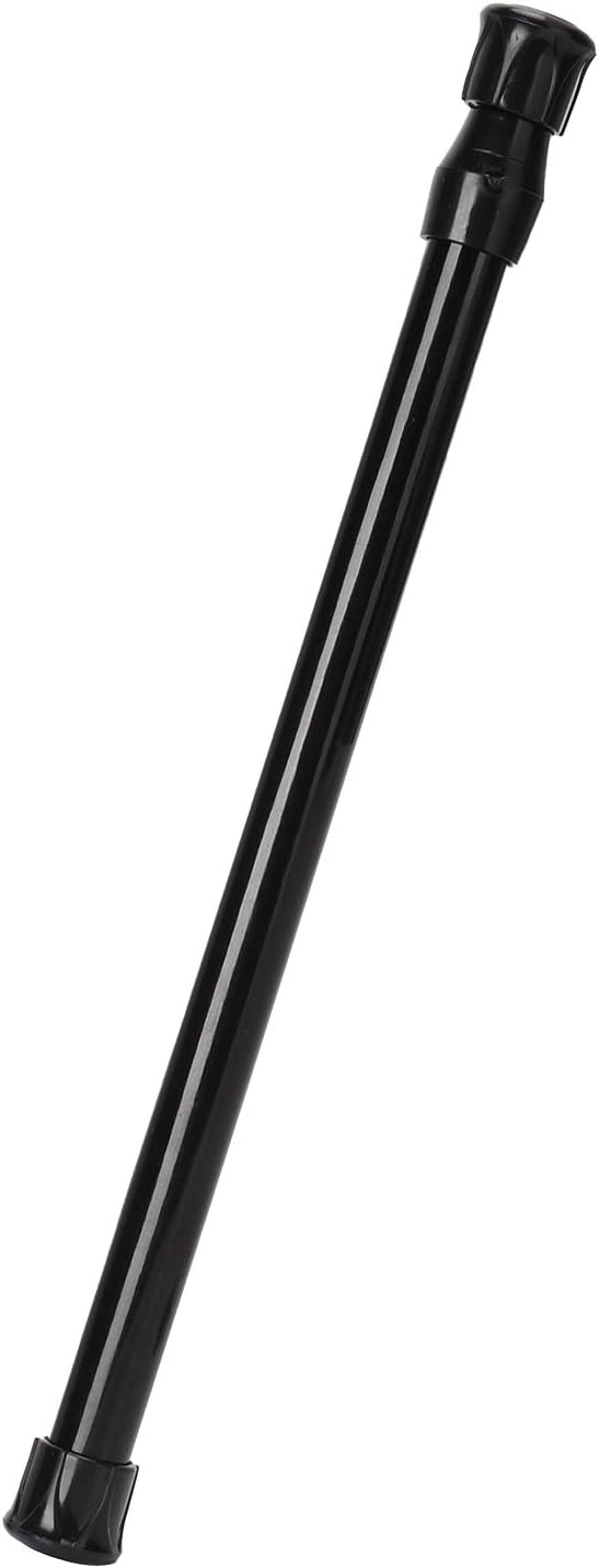 Barra de cortina telescópica, fácil de instalar, de acero de alto carbono, para baño (25-40 varillas delgadas con un diámetro de 0.5 in)
