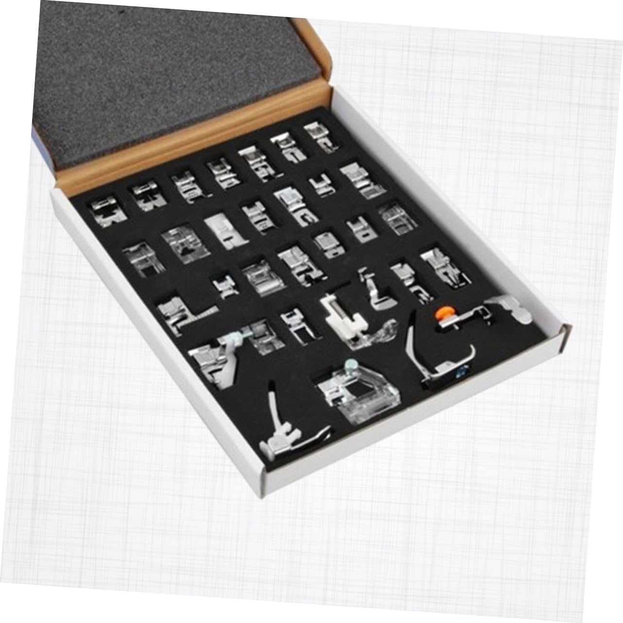 SEWACC Maquina De Afeitar 32pcs Máquina De Coser Prensador De Pie La Máquina De Coser Prensador De Pie Máquina De Coser Máquina De Coser De Pie