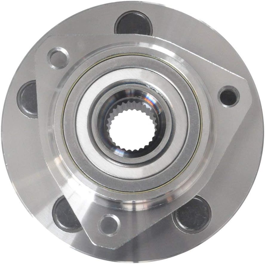 DRIVESTAR 513159 Buje de rueda delantera y conjunto de cojinetes para Jeep Grand Cherokee 1999 2000 2001 2002 2003 2004, 5 lengüetas no ABS,