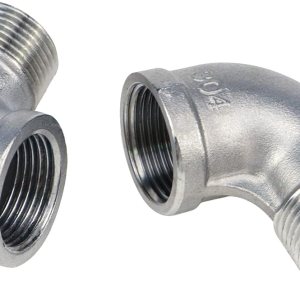 2 unids 304 acero inoxidable 90 grados codo 34 “NPT roscado tubería hembra x macho 2 unids 304 acero inoxidable 90 grados codo 34 “NPT roscado tubería hembra x macho