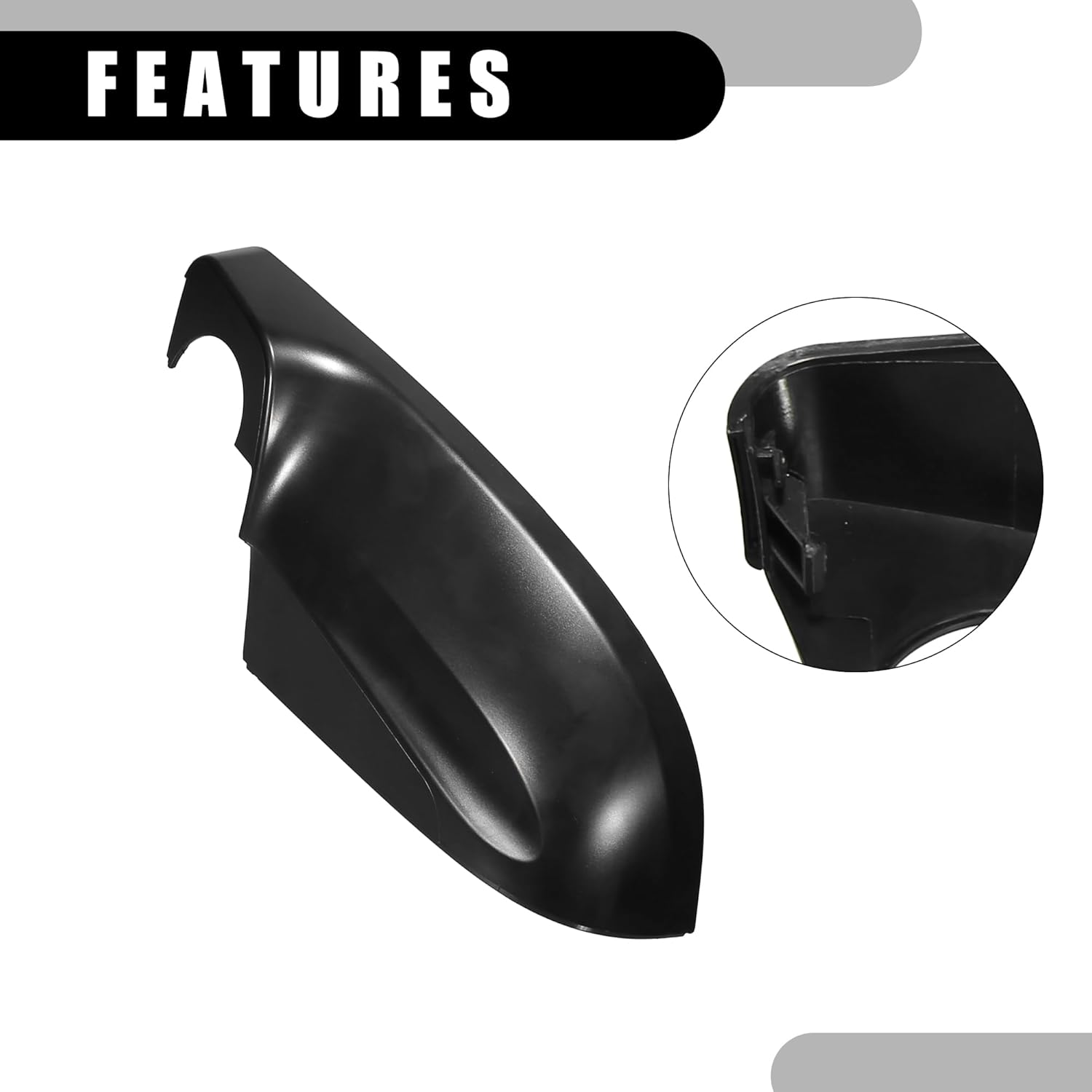 Partuto Cubierta de espejo retrovisor 91054FL20A – Protector de espejo retrovisor delantero izquierdo para Subaru Ascent 2.4L 2019-2023 ABS plástico