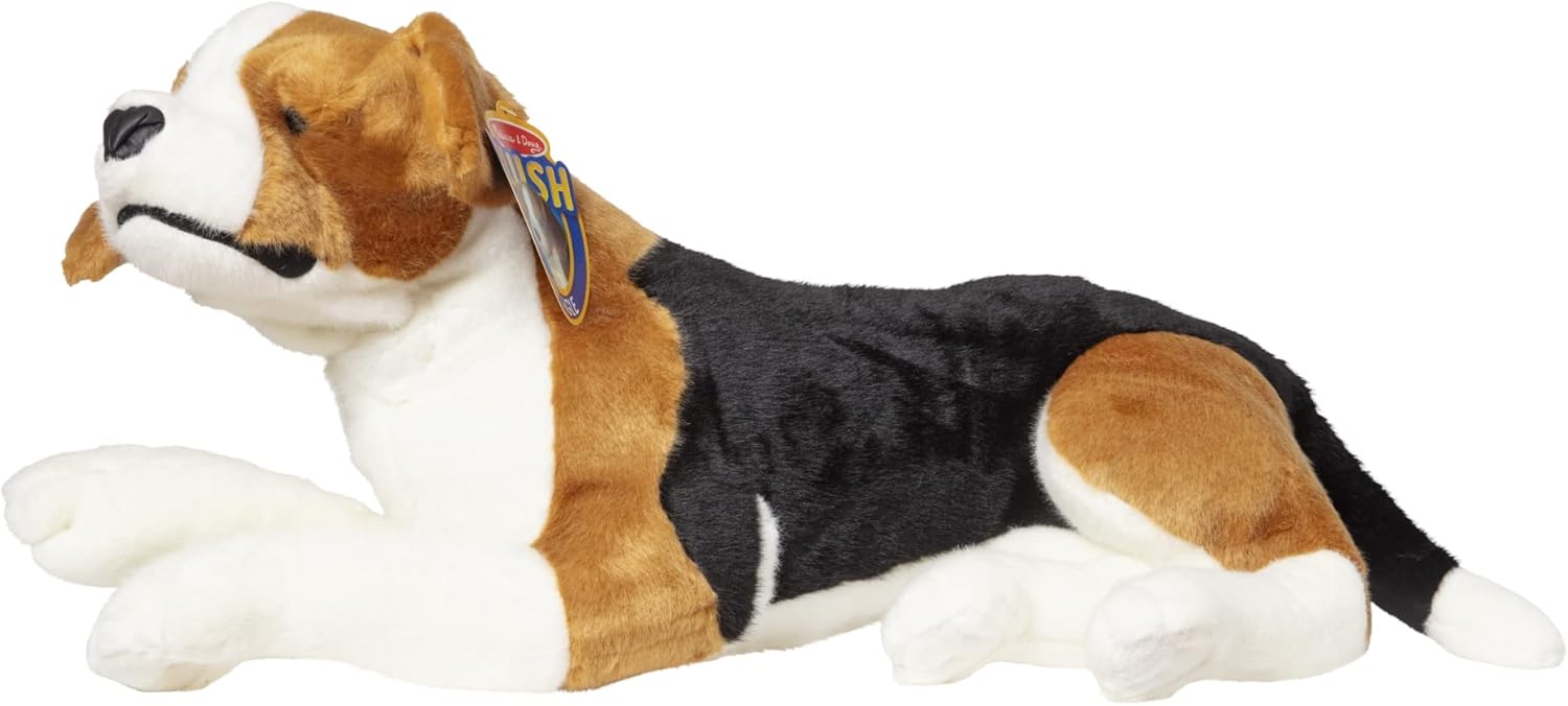 Melissa & Doug Peluche Beagle realista, 11 pulgadas