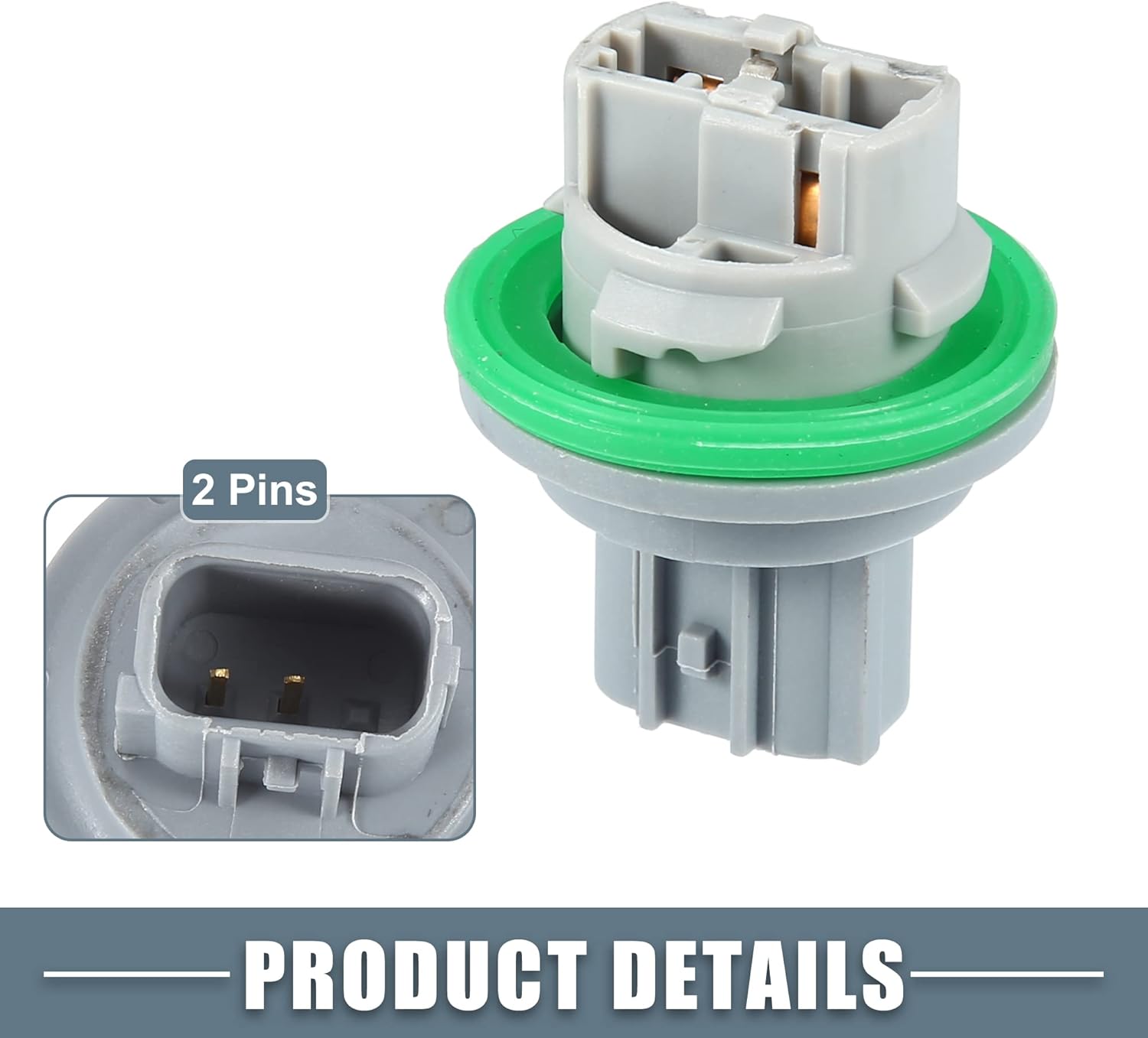 Soporte de bombilla de luz de señal de giro delantero No.68219815AA para Jeep Grand Cherokee 2014-2021 Plástico Gris