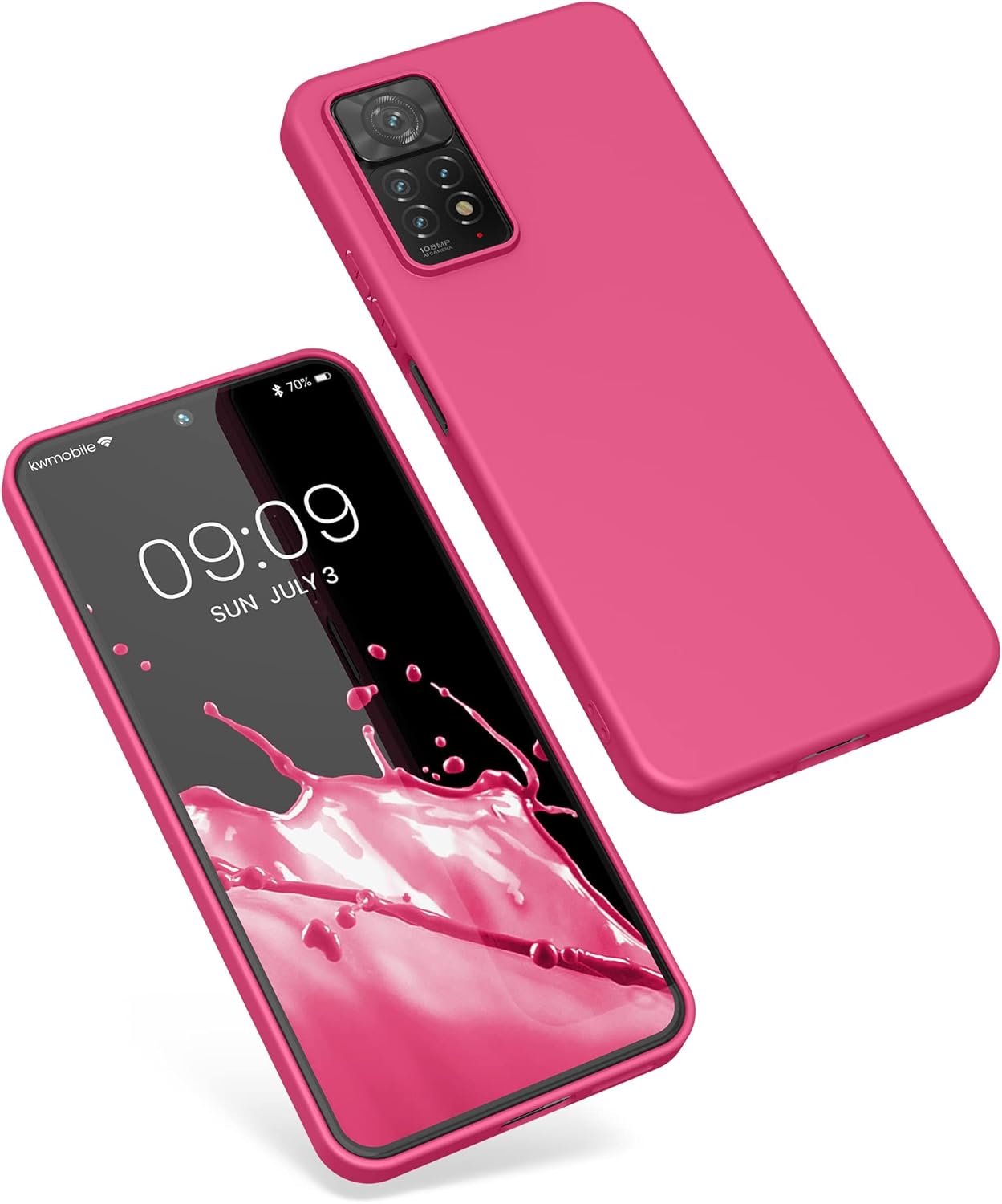 kwmobile Funda compatible con Xiaomi Redmi Note 11 ProNote 11 Pro (5G)  Note 12 Pro (4G) – Funda protectora de silicona TPU suave y delgada – Rosa