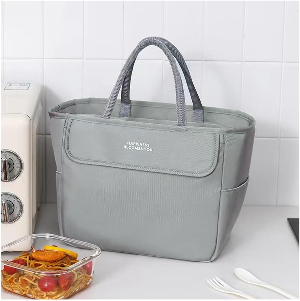 Lonchera pequeña para mujer, bolsa de almuerzo reutilizable con aislamiento para adultos, color verde