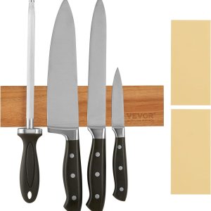 VEVOR Soporte magnético para cuchillos con imán fuerte mejorado, organizador de tiras de cuchillos sin perforar para pared, almacenamiento VEVOR Soporte magnético para cuchillos con imán fuerte mejorado, organizador de tiras de cuchillos sin perforar para pared, almacenamiento