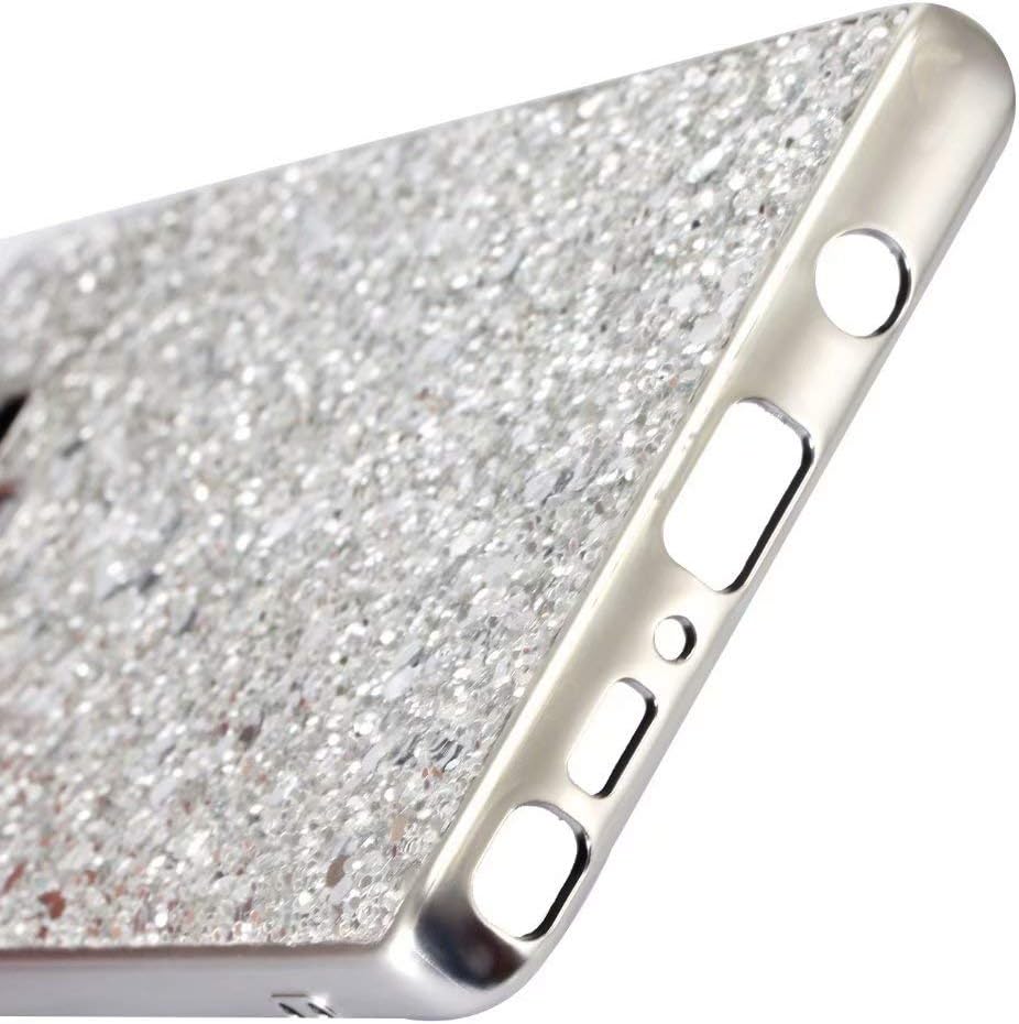 Funda para Galaxy Note 9, diseño de diamantes de imitación brillantes de cuerpo completo, delgado, galvanizado, TPU amortiguador, funda protectora