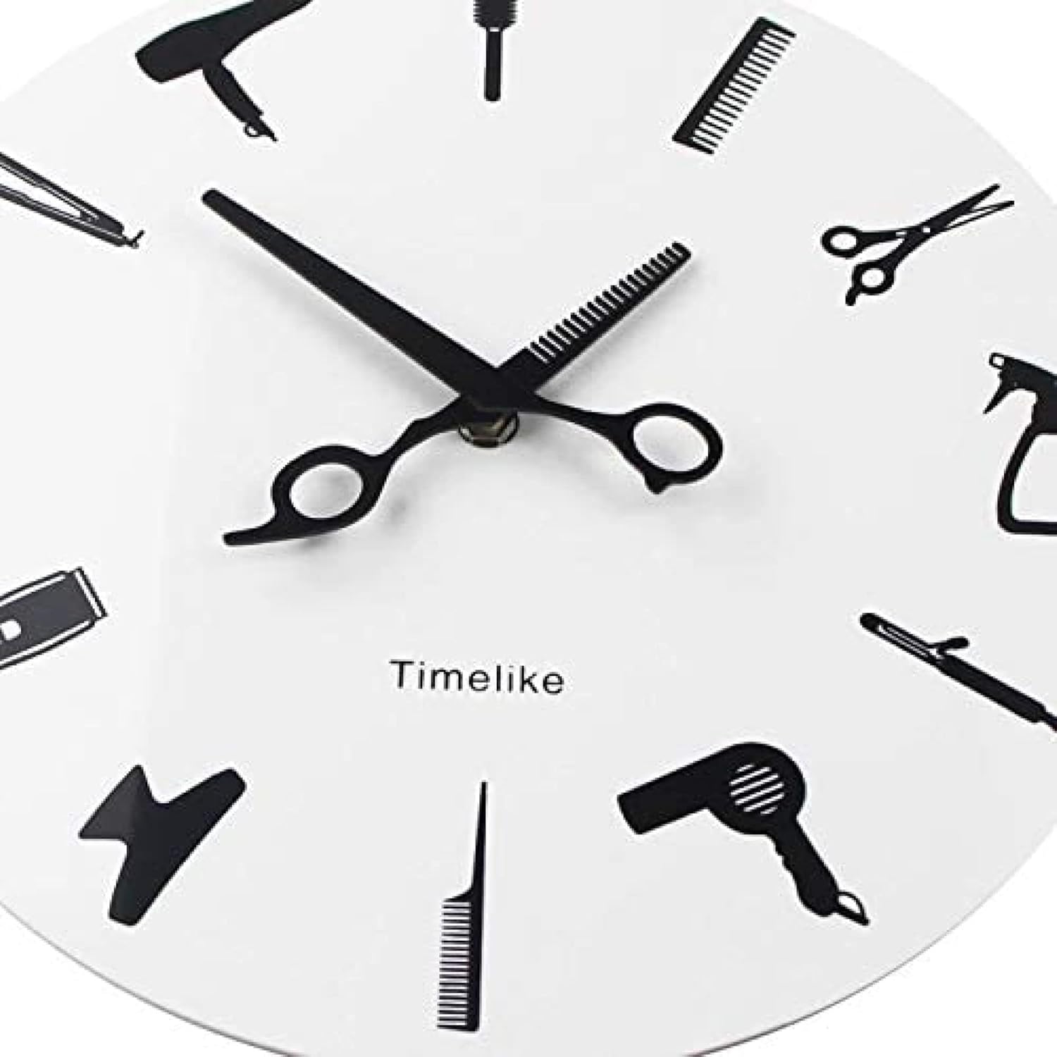 Reloj de pared Barbería Reloj de pared Barbería Equipamiento Herramientas Reloj de pared Diseño moderno Barbería Señal de negocios Reloj de pared