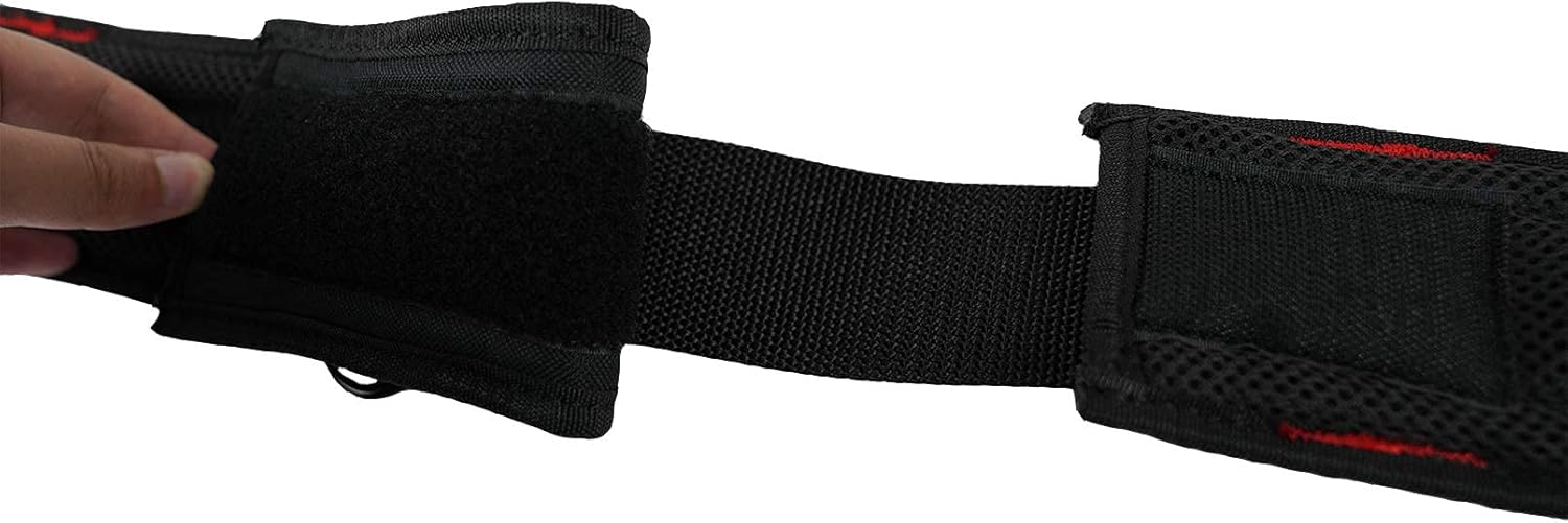 MELOTOUGH 1 paquete de cinturón de herramientas con anillo en D y hebilla de rodillo de metal doble resistente y duradera, cintura ajustable + 1