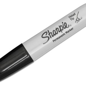 Sharpie 38201 Marcador Permanente 0.209 in Punta de cincel Negro Docena Sharpie 38201 Marcador Permanente 0.209 in Punta de cincel Negro Docena