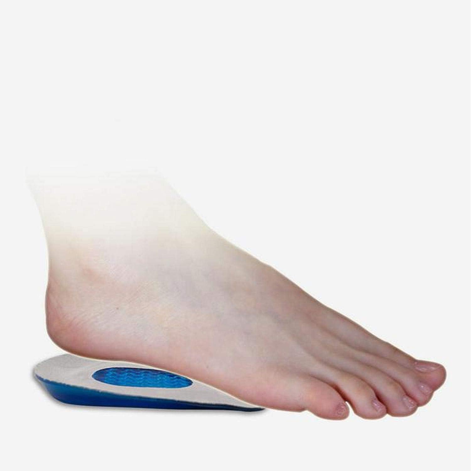Talones de gel (2 pares)  Cojines masajeadores de absorción de impactos que proporcionan alivio a los pies de fascitis plantar, dolor de talón,