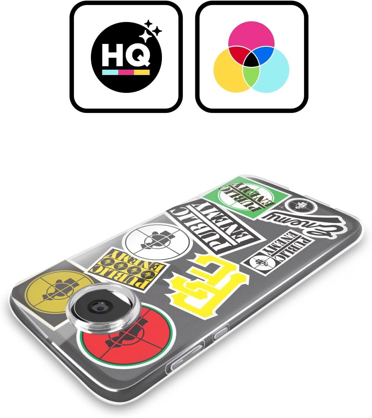 Head Case Designs Officially Licensed Public Enemy Collage Graphics Soft Gel Case Compatible with Motorola Moto G41