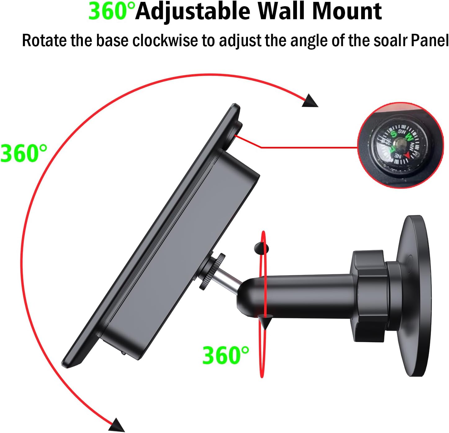 Paneles solares para cámara Blink al aire libre, panel solar Blink de 2 W compatible con Blink XTXT2 y cámara exterior y cámara SimpliSafe, panel
