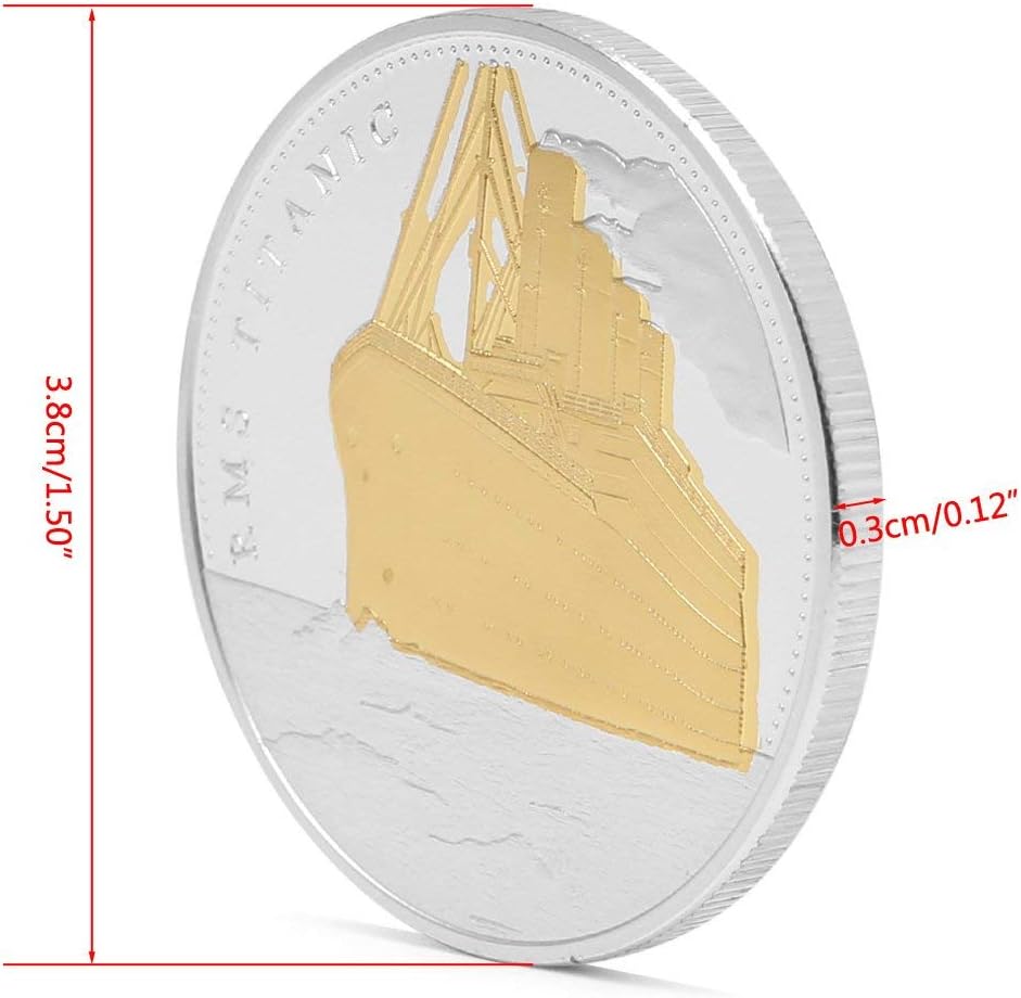 Moneda Titanic Beautiful Token Rare Conmemorativo Coleccionable Curio Regalo