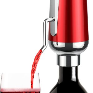 Aireador de vino eléctrico, decantador de vino MTEOWK portátil vertedor de vino de 1 botón, dispensador de vino inteligente recargable por USB Aireador de vino eléctrico, decantador de vino MTEOWK portátil vertedor de vino de 1 botón, dispensador de vino inteligente recargable por USB