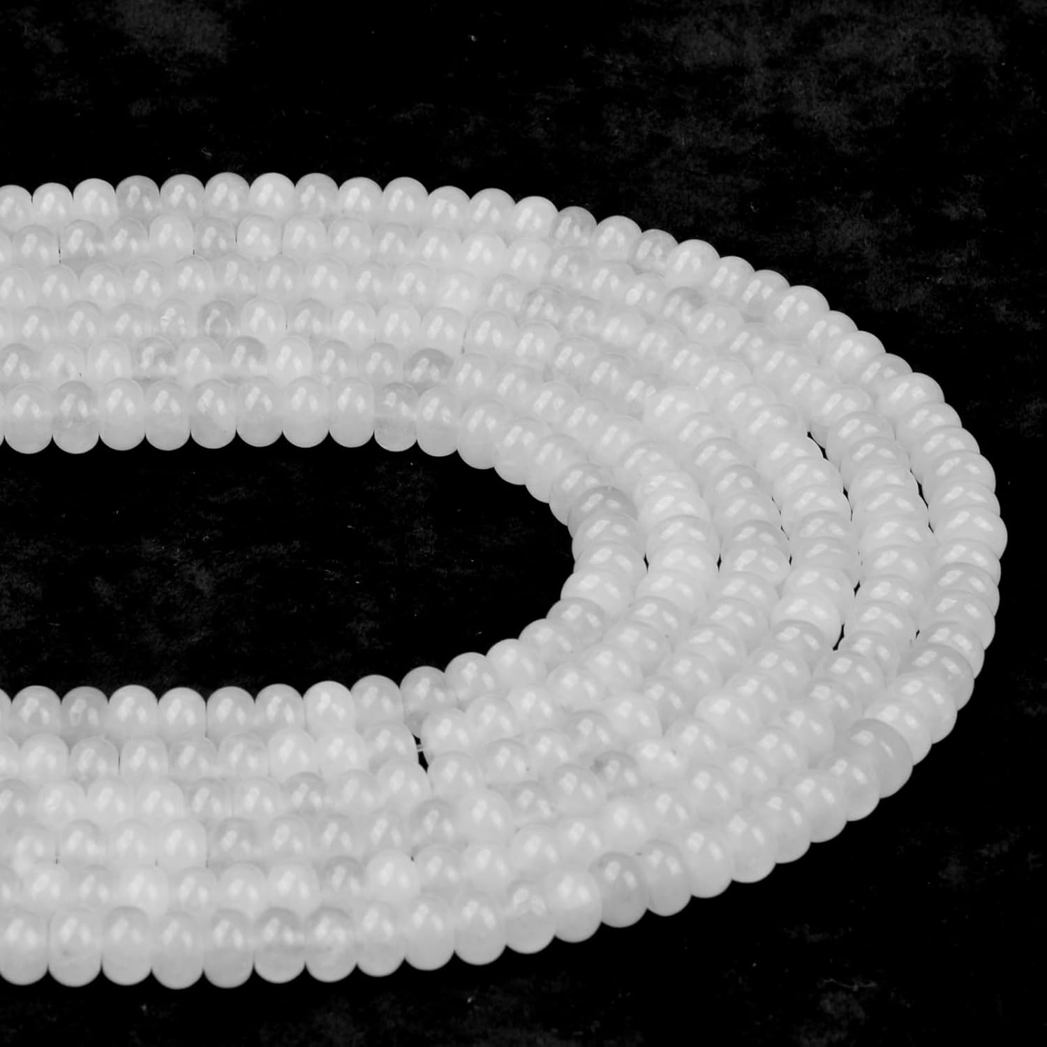 ICAI – Cuentas espaciadoras naturales de 0.197 x 0.315 in, cuentas sueltas para hacer joyas, manualidades, diseño de 1 hebra de 15 pulgadas APPR