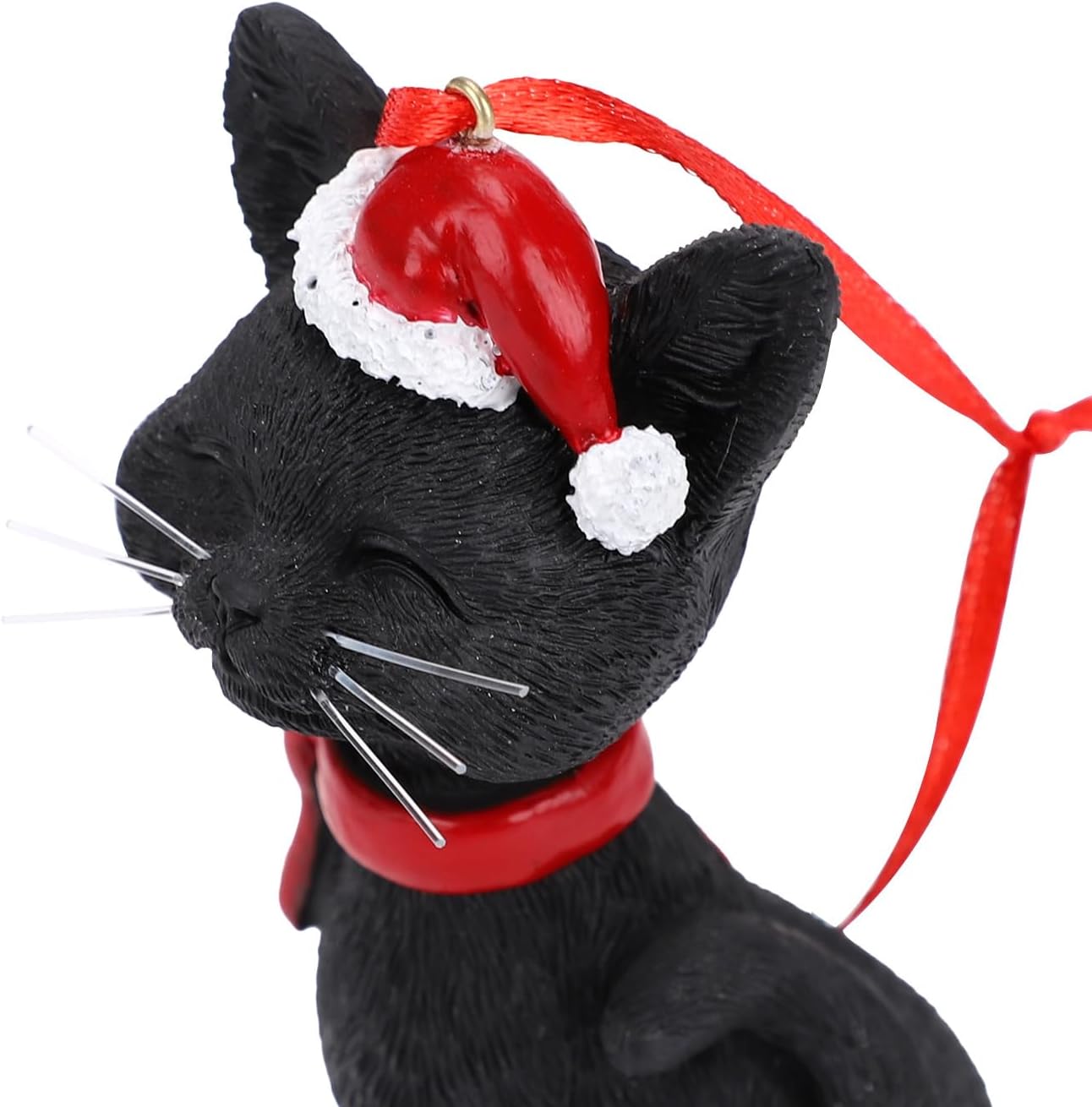 Adorno de Navidad de gato negro colgante para árbol de Navidad, festival, vacaciones, decoración del hogar, regalos para mujeres y hombres