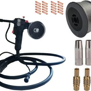 Bobina de pistola Mig de 200 amperios, 9.8 ft, cables de 10 pies, compatible con Miller 300371 Millermatic 140 180 211 Spoolmate 100 aluminio acero Bobina de pistola Mig de 200 amperios, 9.8 ft, cables de 10 pies, compatible con Miller 300371 Millermatic 140 180 211 Spoolmate 100 aluminio acero