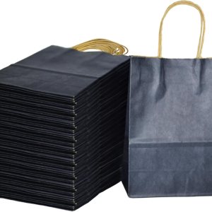 Bakepacker 32pcs pequeñas bolsas de papel de regalo con asas 8.26 “x 6″ × 3.15” bolsas pequeñas azul marino Kraft bolsas Bakepacker 32pcs pequeñas bolsas de papel de regalo con asas 8.26 “x 6″ × 3.15” bolsas pequeñas azul marino Kraft bolsas