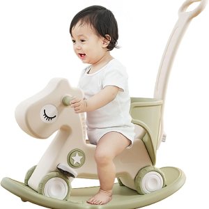 Juguete de paseo en bicicleta de equilibrio de caballo mecedora 4 en 1 para niños pequeños 1-3 juguete mecedora para bebé caballo mecedora para Juguete de paseo en bicicleta de equilibrio de caballo mecedora 4 en 1 para niños pequeños 1-3 juguete mecedora para bebé caballo mecedora para