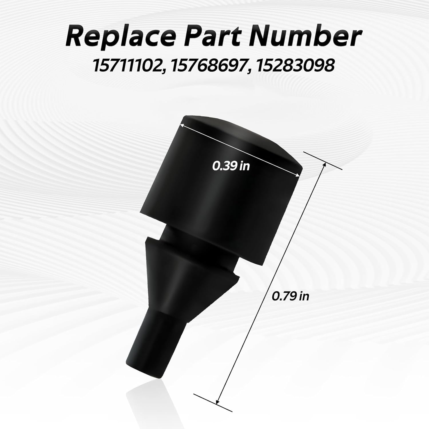 2 piezas de parachoques de goma para puerta de gasolina compatibles con GMC Sierra Yukon Chevrolet Silverado Reemplazar # 15283098