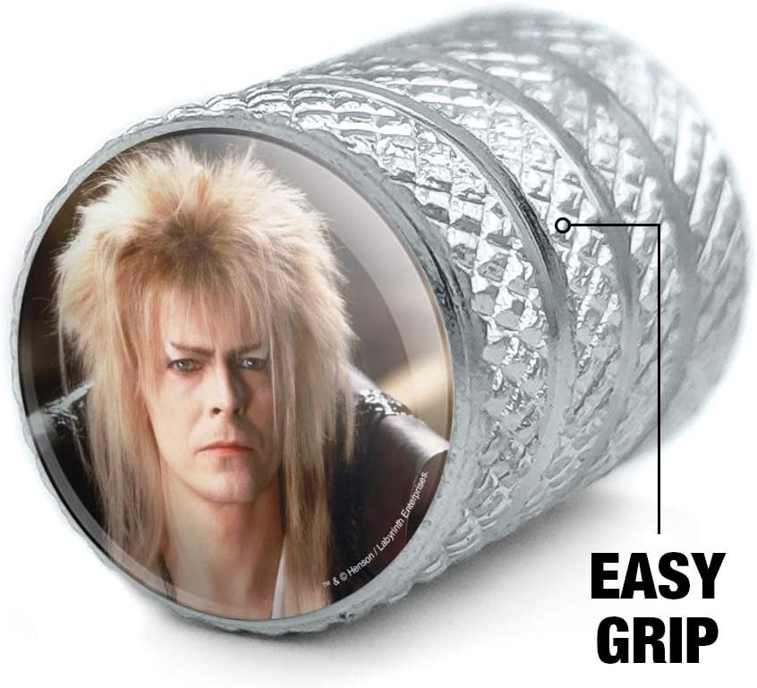 Laberinto Goblin King David Bowie Retrato Llanta Llanta Llanta Tapones de Válvula de Aluminio