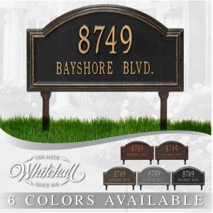 Whitehall Placa de dirección personalizada de metal fundido – Placa de arco Providence montada en el césped. Fabricado en los Estados Unidos. Whitehall Placa de dirección personalizada de metal fundido – Placa de arco Providence montada en el césped. Fabricado en los Estados Unidos.