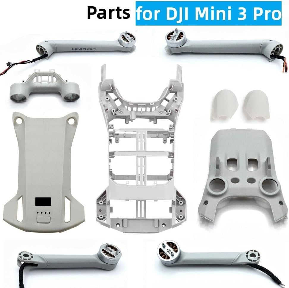 Piezas para D-JI Mini 3 Pro Drone Body Shell Marco medio SuperiorInferiorCubierta lateral DelanteroTrasero IzquierdoDerecha Brazo Motor (Color  1