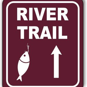 RIVER TRAIL DIRECTIONAL UPWARDS ARROW CAMPING Aluminum Composite Outdoor Sign 15″ x18″ RIVER TRAIL DIRECTIONAL UPWARDS ARROW CAMPING Aluminum Composite Outdoor Sign 15″ x18″