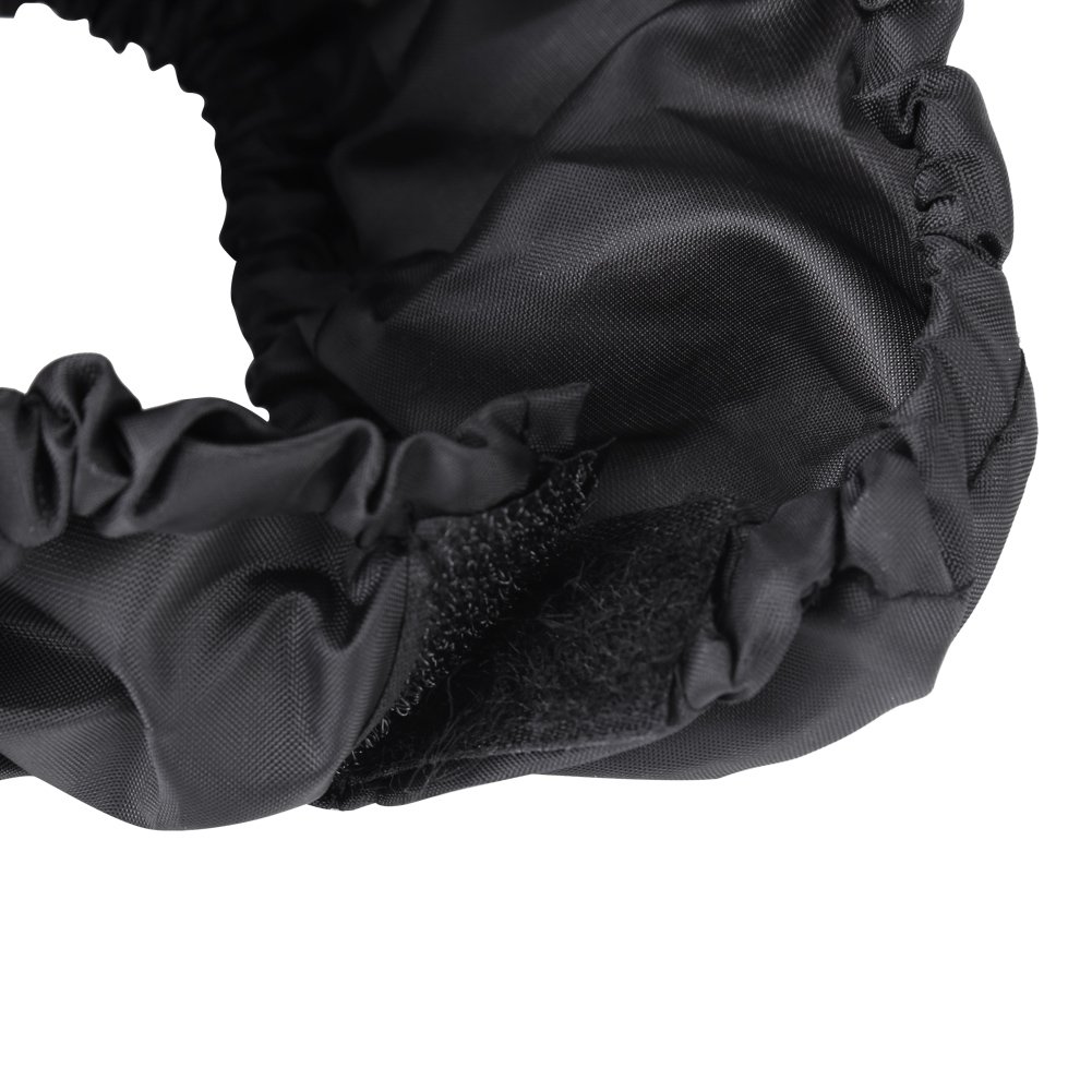 ViaGasaFamido Cubierta a prueba de polvo para cochecito, 4 unidsjuego de fundas de protección para ruedas de cochecito de bebé, accesorios negros a