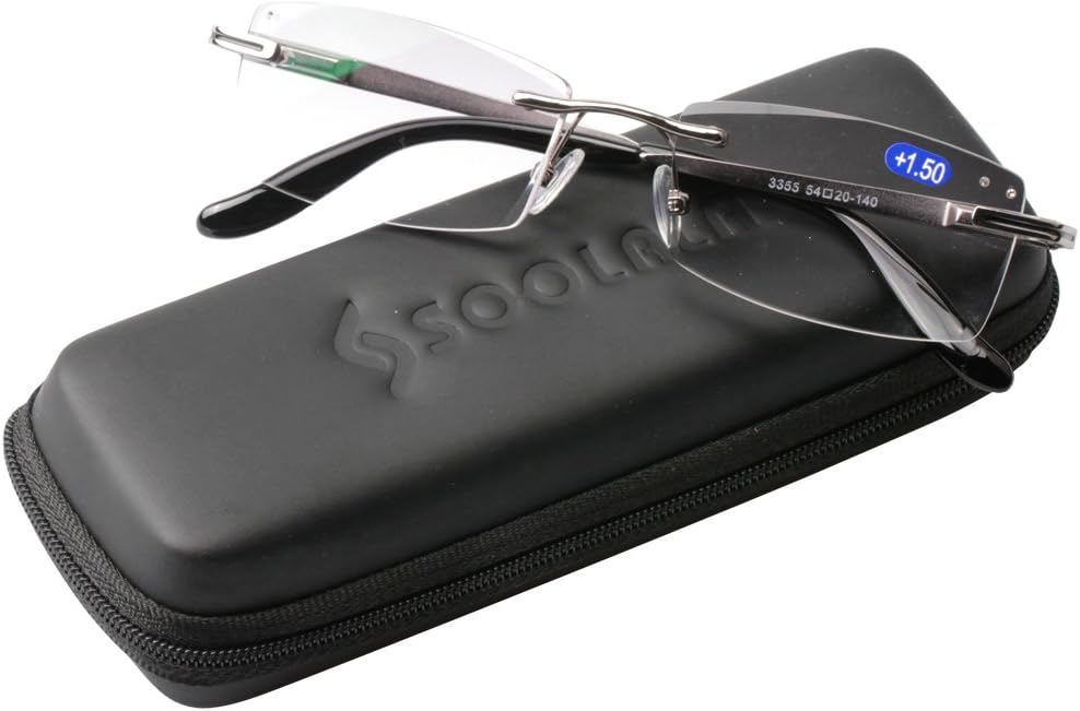 SOOLALA – Gafas de lectura antifatiga con corte de diamante de gama alta