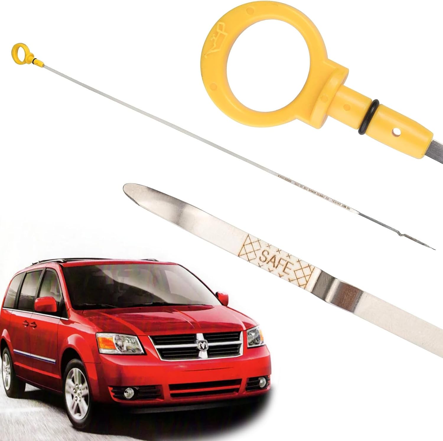 Varilla de nivel de aceite de motor compatible con Dodge Grand Caravan 2006-10, Chrysler Town & Country  Chrysler Pacifica 2007-08, Caravan 2006-07