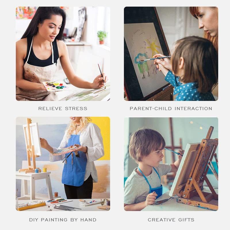 DoMyArt Kit de pintura acrílica por números sobre lienzo para adultos principiantes, manualidades para adultos, proyecto de pintura de arte
