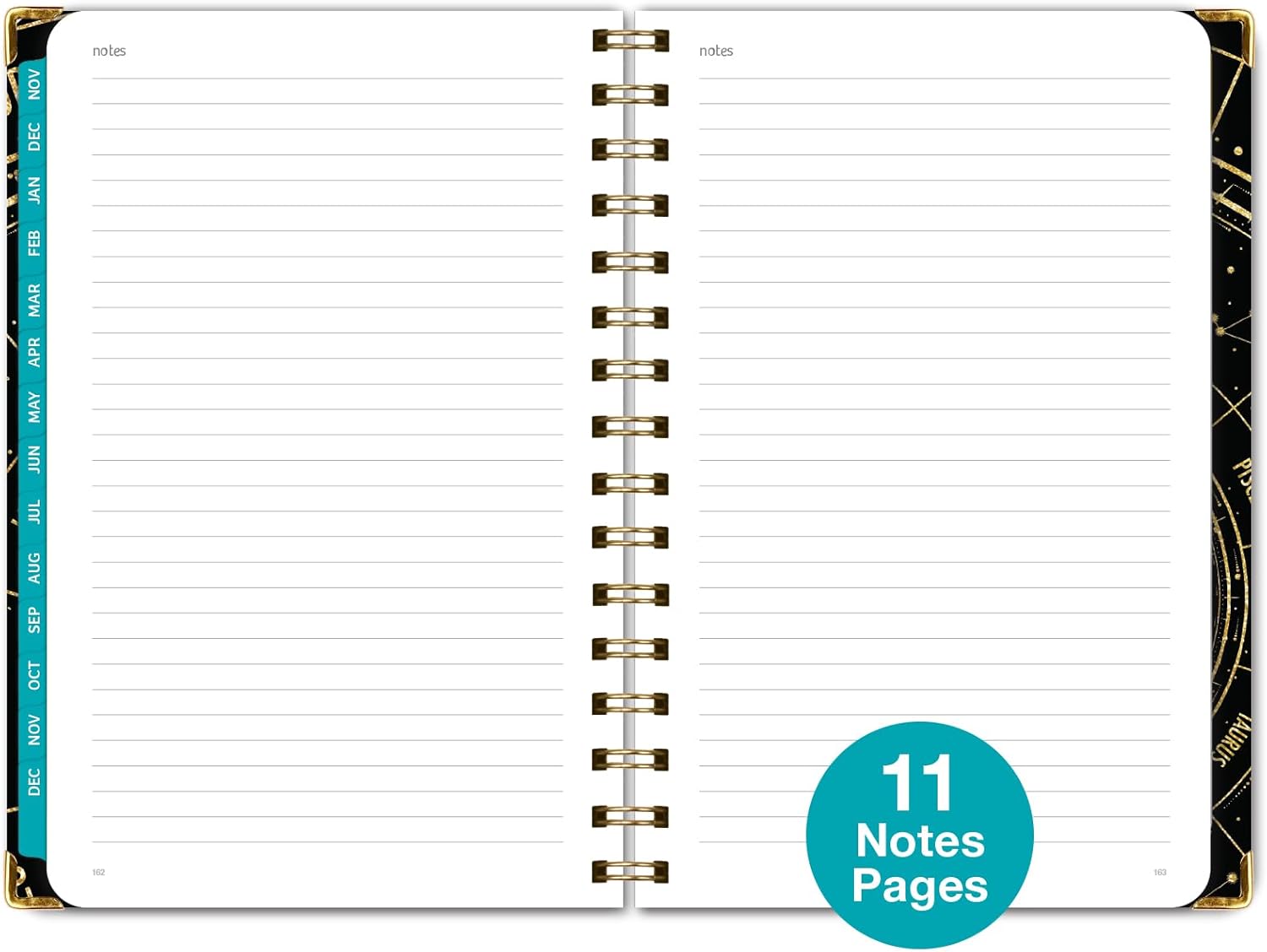 Agenda 2024 de tapa dura (noviembre de 2023 a diciembre de 2024) Agenda diaria, semanal, mensual y anual, de 5.5 x 8 pulgadas, marcapáginas, carpeta