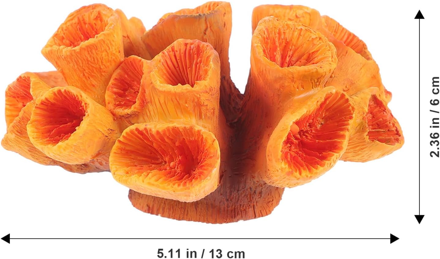 Ipetboom Acuario Arrecife de Coral Ornamento Resina Peces Plantas de acuario Peces Habitat Paisaje Subacuático Plantas de Mar Modelo para Betta Fish