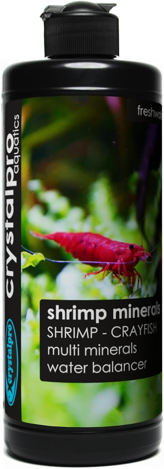 Minerales de camarón 16.9 onzas – Minerales esenciales para tanques de camarones e invertebrados Sal de acuario para tanque de agua dulce (16.9 fl