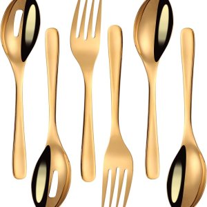 10 Inch Stainless Steel Catering Serving Utensils for Party Buffet Dinner Banquet Cooking Kitchen Basics,Including Serving Spoon x 2,Slotted Serving 10 Inch Stainless Steel Catering Serving Utensils for Party Buffet Dinner Banquet Cooking Kitchen Basics,Including Serving Spoon x 2,Slotted Serving
