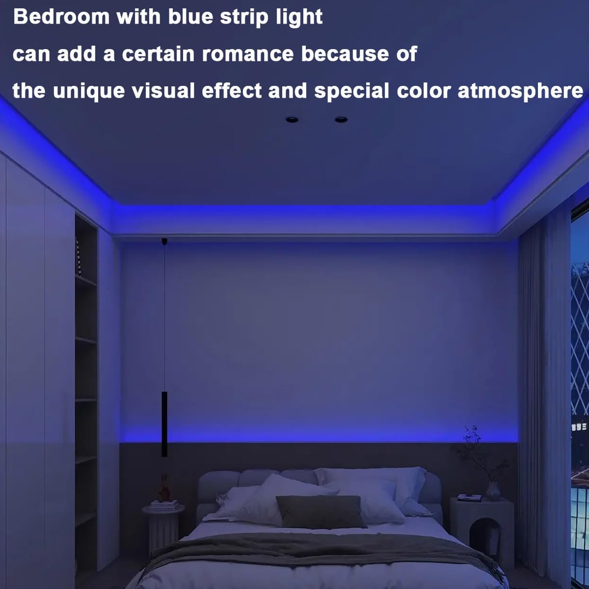 TOPAI Tira de luces LED COB de 12 V, azul, estrecha, 0.118 in de ancho, súper fina, cinta LED de 16.4 pies, sin puntos, 384 LEDsM, de alta densidad,