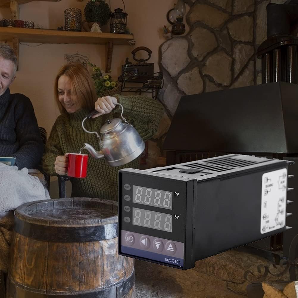 Termóstato de Digitaces, 32.0 F2,372.0 F alarma LED PID controlador de temperatura equipos AC110V-240V para la industria química de la energía