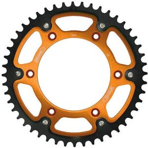 Supersprox Piñón trasero Stealth (51T) (naranja) compatible con KTM 250SX 94-19 Supersprox Piñón trasero Stealth (51T) (naranja) compatible con KTM 250SX 94-19